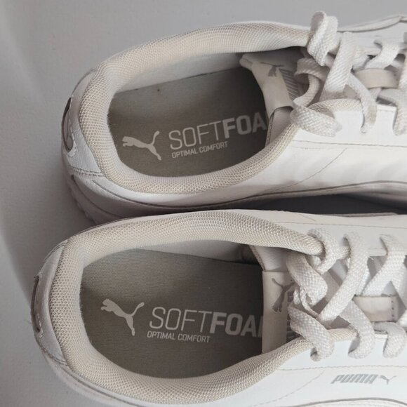 Puma Carina L Soft Foam+ Women White Sneaker Shoes Sz 11 - Picture 9 of 10